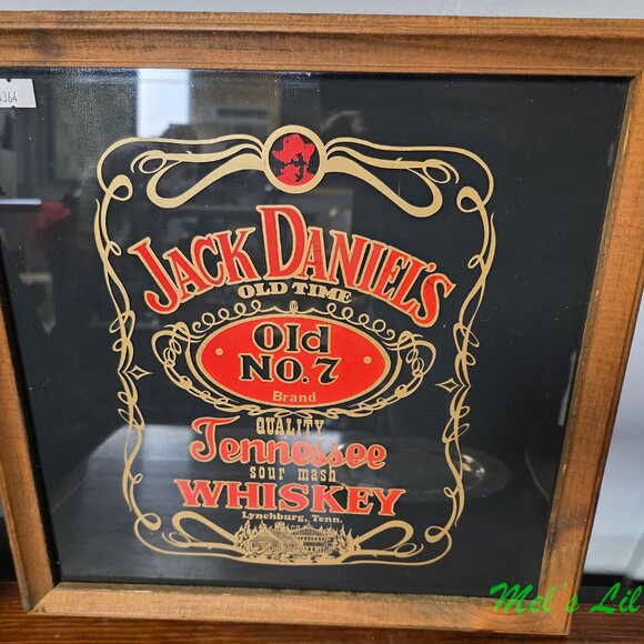 Vintage Jack Daniel's Old Time No. 7 Lynchburg Tennessee Whiskey Mirror - Picture 2 of 7